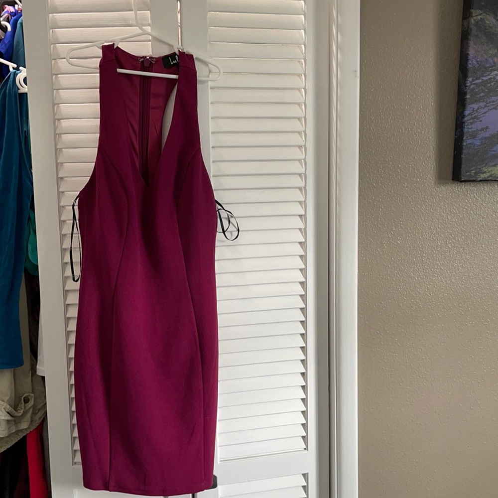 Magenta bodycon dress